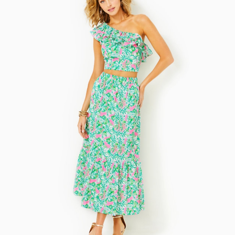 Lilly Pulitzer Kasida Ruffle Set SIZE 10